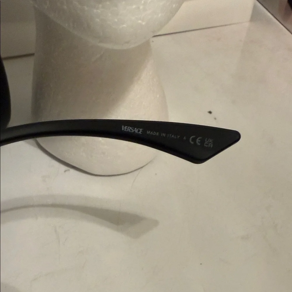 Versace Black Shield Visor Sunglasses